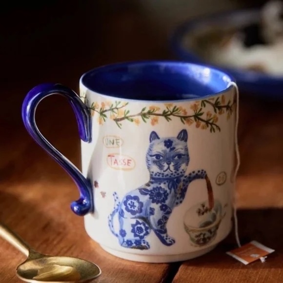 Anthropologie Other - NWT Anthropologie Nathalie Lete Heritage Cat Mug